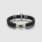 Christian Cross Double Leather Bracelet