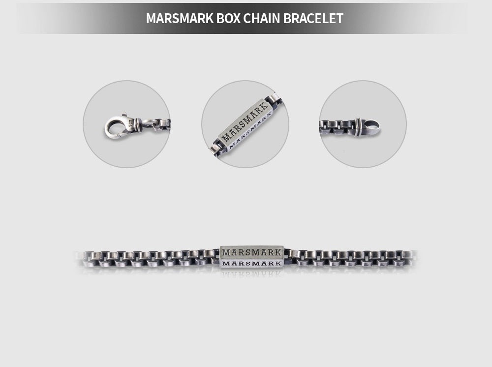 MARSMARK BOX CHAIN BRACELET