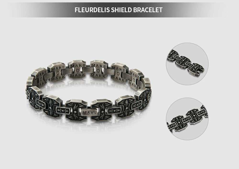 Fleurdelis Shield Bracelet