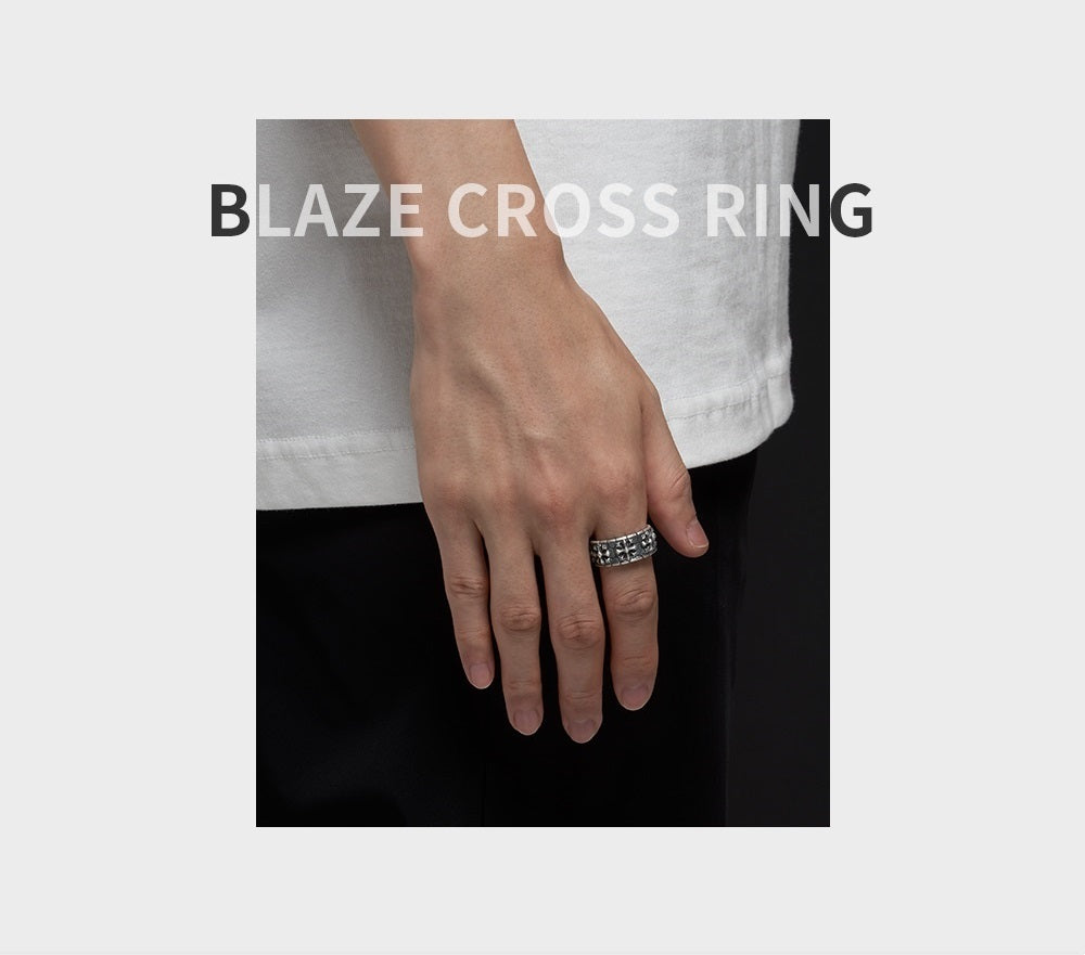 Blaze Cross Ring