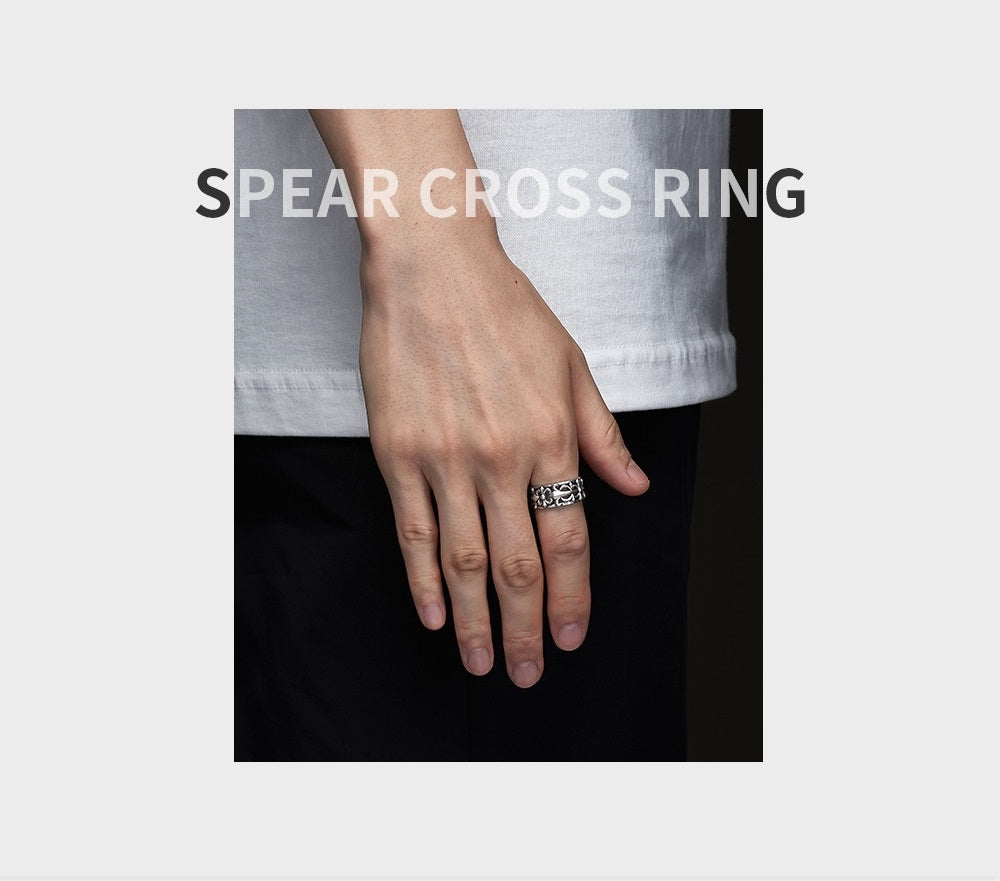 Spear Cross Ring