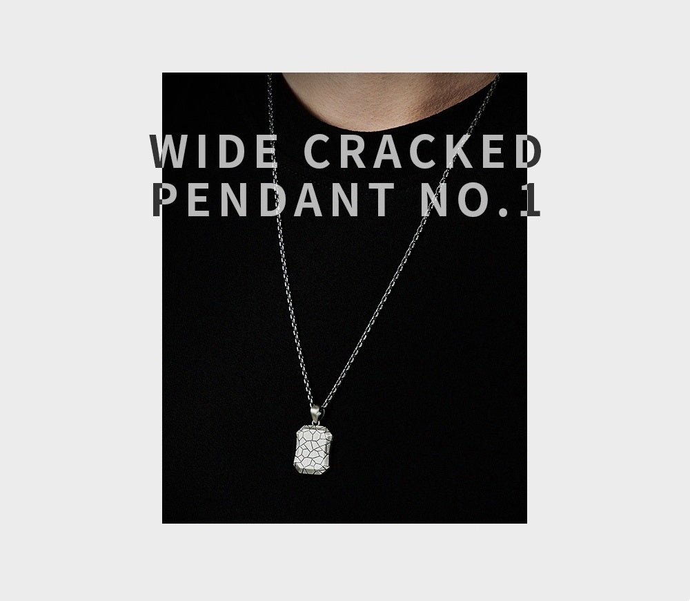 Wide Cracked Pendant No.1