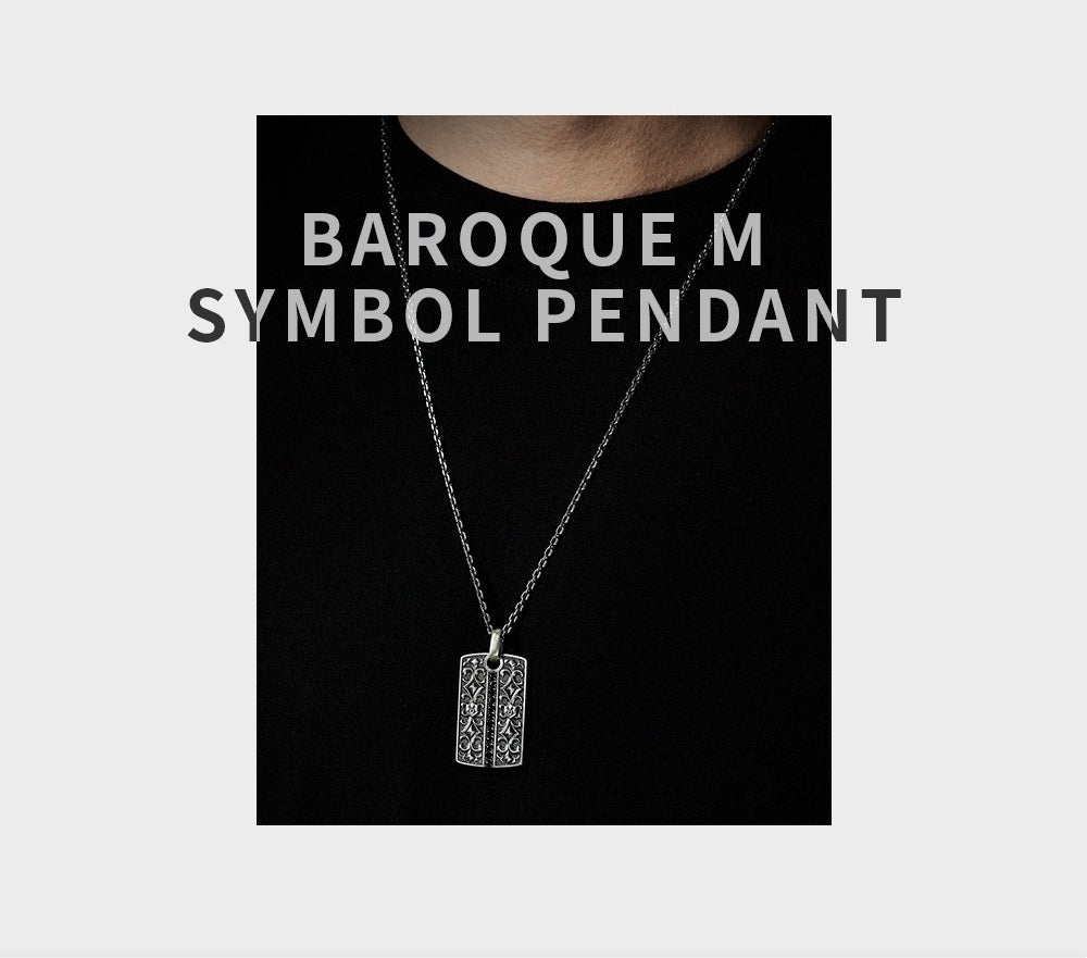 Baroque M Symbol Pendant