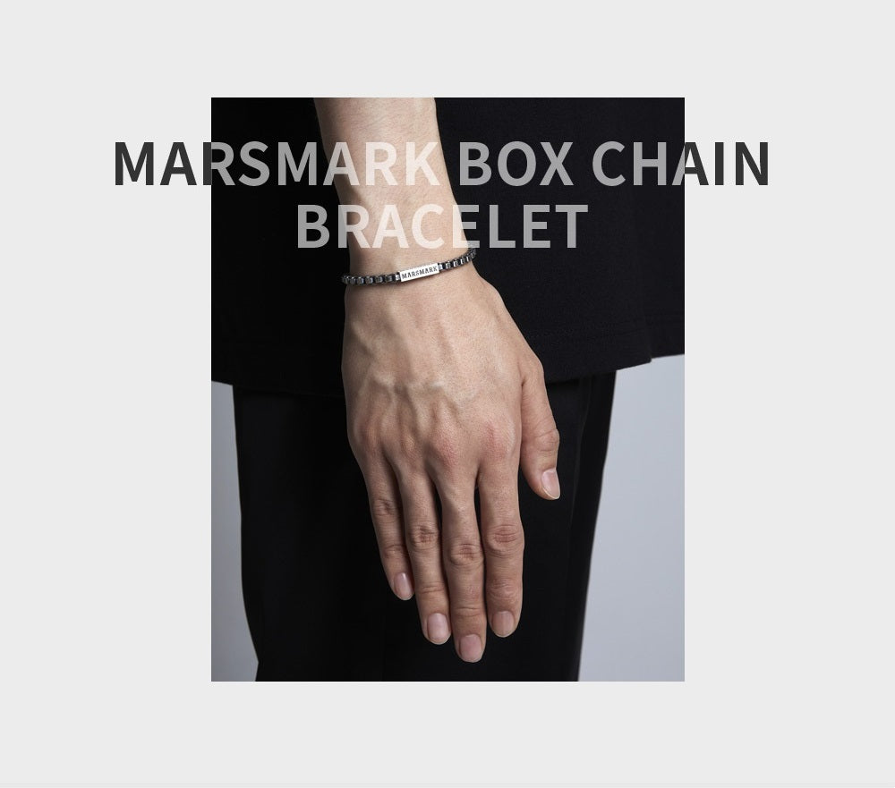 MARSMARK BOX CHAIN BRACELET