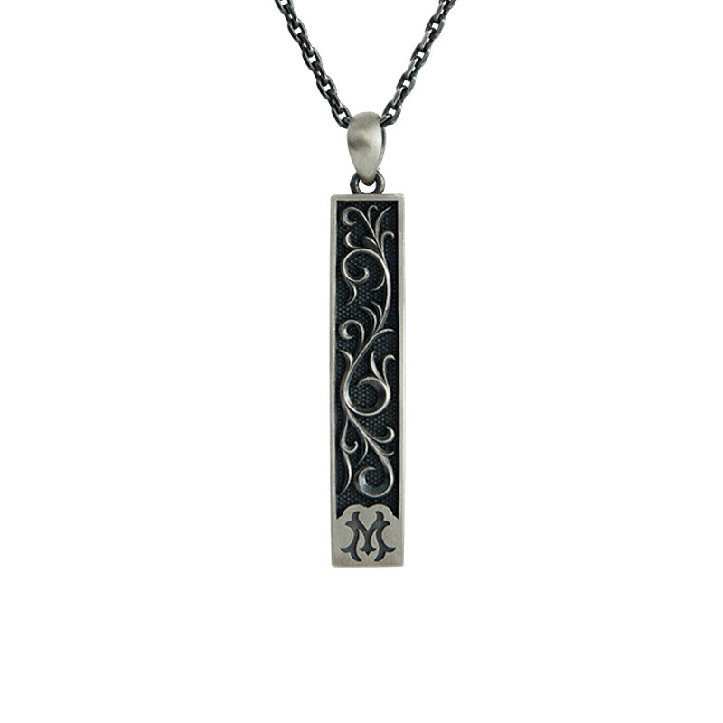 Rectangular Black Onyx Pendant NO.2