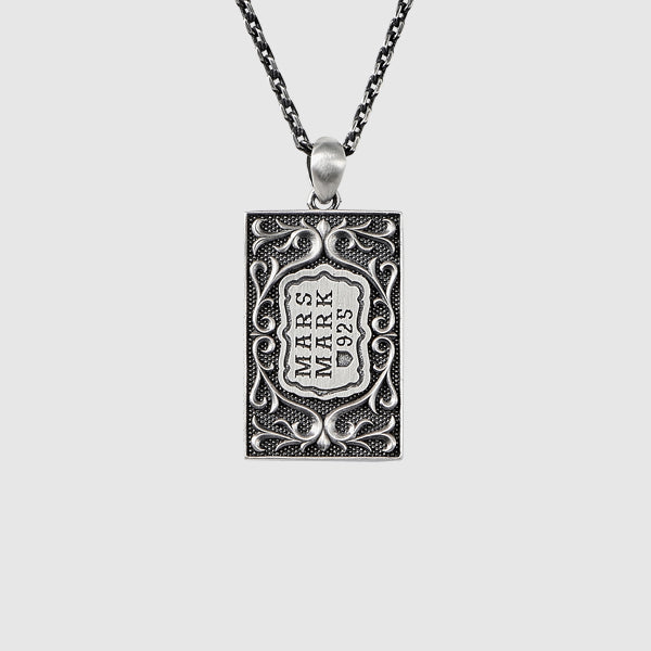 Rectangular Black Onyx Pendant No.5