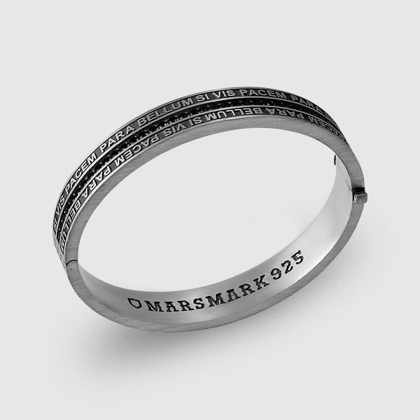 Mars Slogan Bangle Bracelet