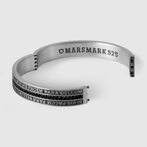 Mars Slogan Bangle Bracelet