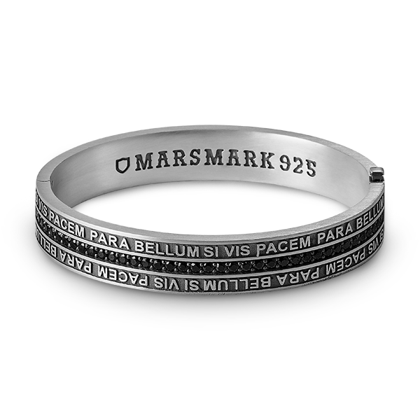 Mars Slogan Bangle Bracelet