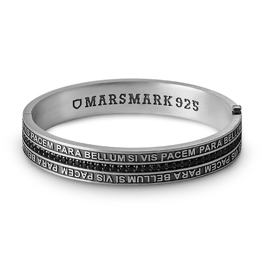 Mars Slogan Bangle Bracelet