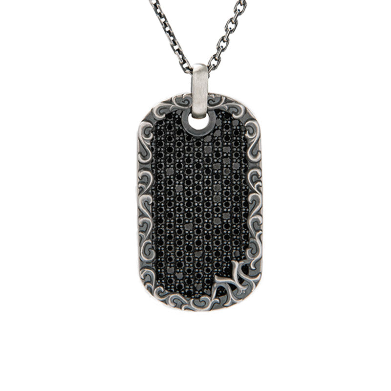 Black Spinel MS Pendant